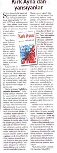 Kırk Ayna, Yeni Asır Gazetesi kapağı